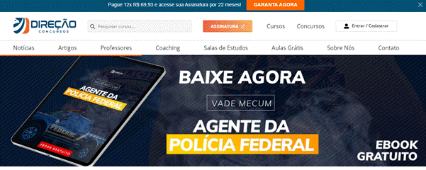 Terceiro melhor curso: Direção Concursos