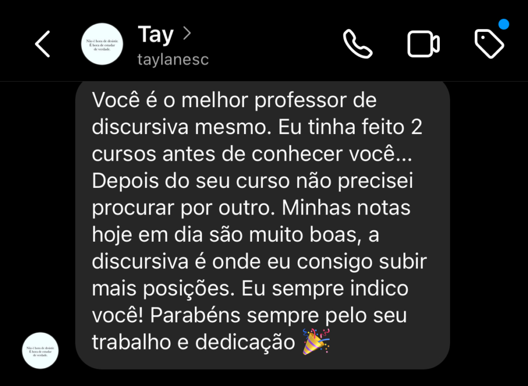 Depoimento de aluno do Você Concursado