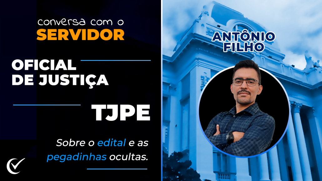 O Concurso TJPE 2025 teve o edital 2025 publicado, com vagas para Técnico Judiciário, Analista Judiciário e Oficial de Justiça.
Neste vídeo, o professor Bruno Marques conversa com o Oficial de Justiça Antônio Filho, que revela:

- Os benefícios e salários no TJPE, que podem chegar a R$ 38 mil;
- As pegadinhas ocultas do edital, especialmente na prova discursiva;
- Dicas práticas para quem vai enfrentar a etapa mais decisiva do concurso.

Se você vai prestar o TJPE pelo IBFC, este conteúdo é indispensável!

✅ Cursos de Discursiva – Pós-edital (TJPE – IBFC):

[Técnico Judiciário – Área Judiciária]: https://voceconcursado.com.br/curso-de-discursiva-tj-pe-ibfc-tecnico-judiciario/?utm_source=YOUTUBE+ORGANICO

[Analista Judiciário – Área Judiciária]: https://voceconcursado.com.br/curso-de-discursiva-tj-pe-ibfc-analista-judiciaria/?utm_source=YOUTUBE+ORGANICO

[Oficial de Justiça]: https://voceconcursado.com.br/curso-de-discursiva-tj-pe-ibfc-oficial-de-justica/?utm_source=YOUTUBE+ORGANICO

🔔 Inscreva-se no canal, ative o sininho e acompanhe mais conteúdos exclusivos sobre o TJPE e outros concursos.

#ConcursoTJPE #TJPE2025 #Discursiva #IBFC #AnalistaJudiciário #TécnicoJudiciário #OficialDeJustiça