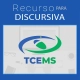 recurso discursiva tce ms