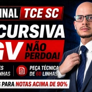 Discursiva TCE SC FGV Auditor discursiva tce sc