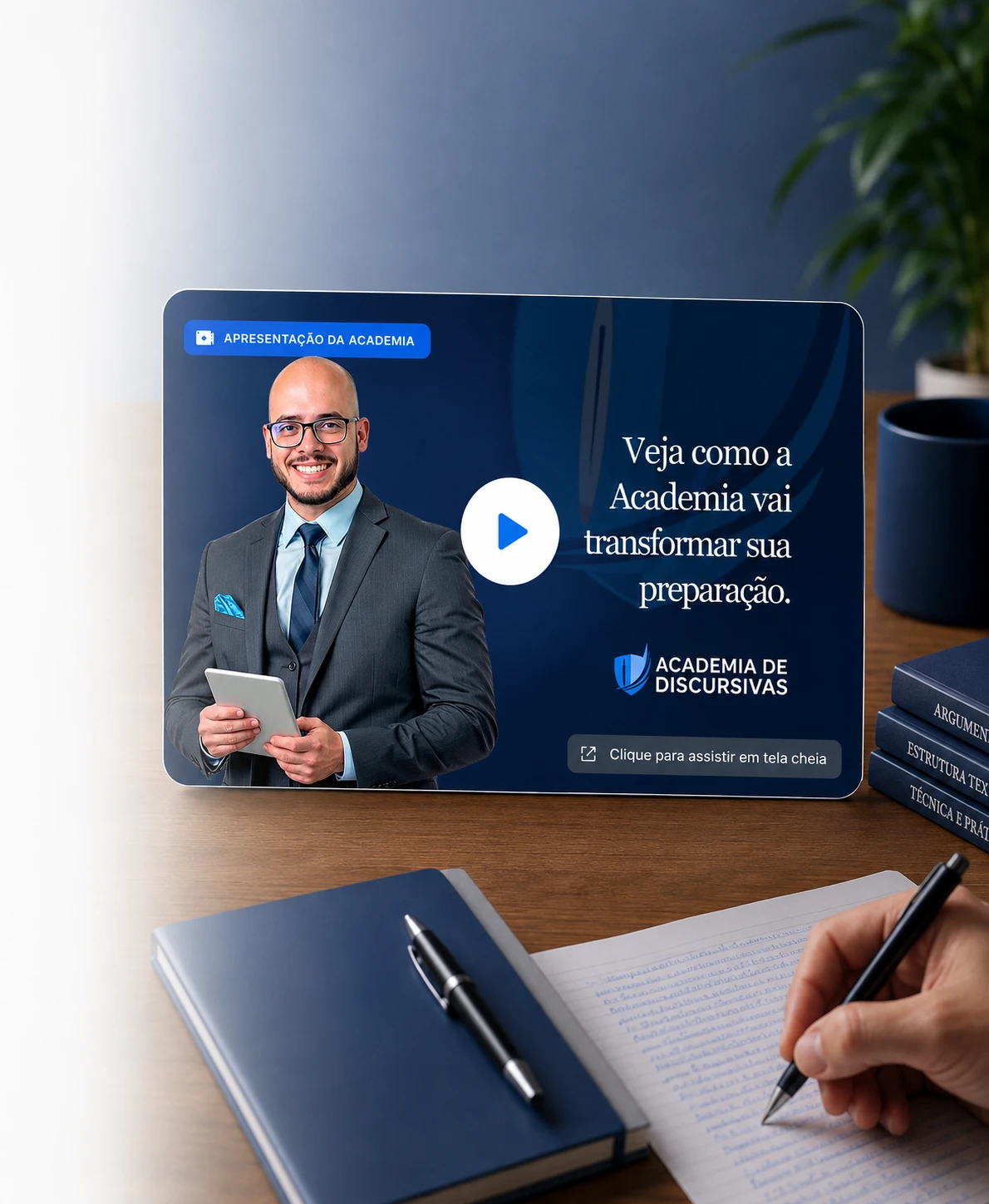 Apresentação em vídeo da Academia de Discursivas