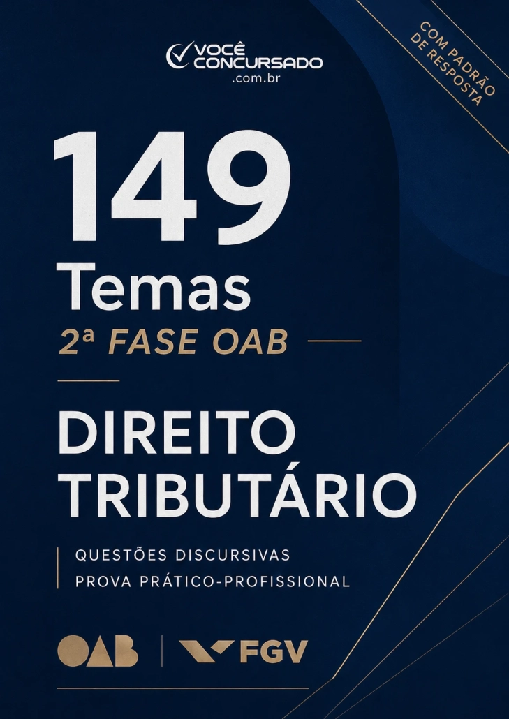 149 temas de discursiva da OAB/FGV de Direito Tributário (119 com proposta de resolução)