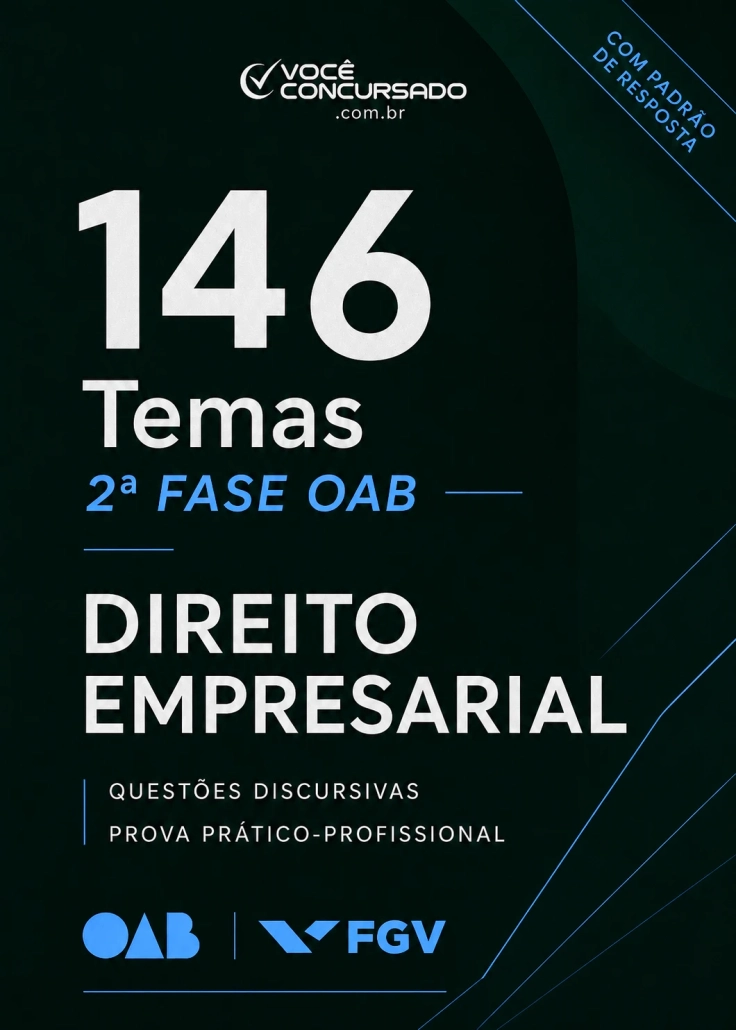 146 temas de discursiva da OAB/FGV de Direito Empresarial (112 com proposta de resolução)