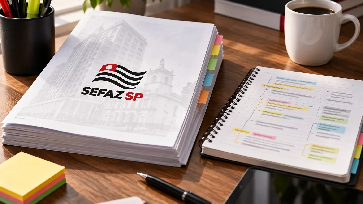 Imagem editorial para Edital verticalizado SEFAZ SP 2026 – Baixe Grátis o Edital Verticalizado (FCC)