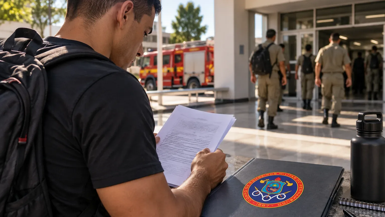Imagem editorial para Concurso CBM PE 2026: discursiva Instituto AOCP – temas e dicas