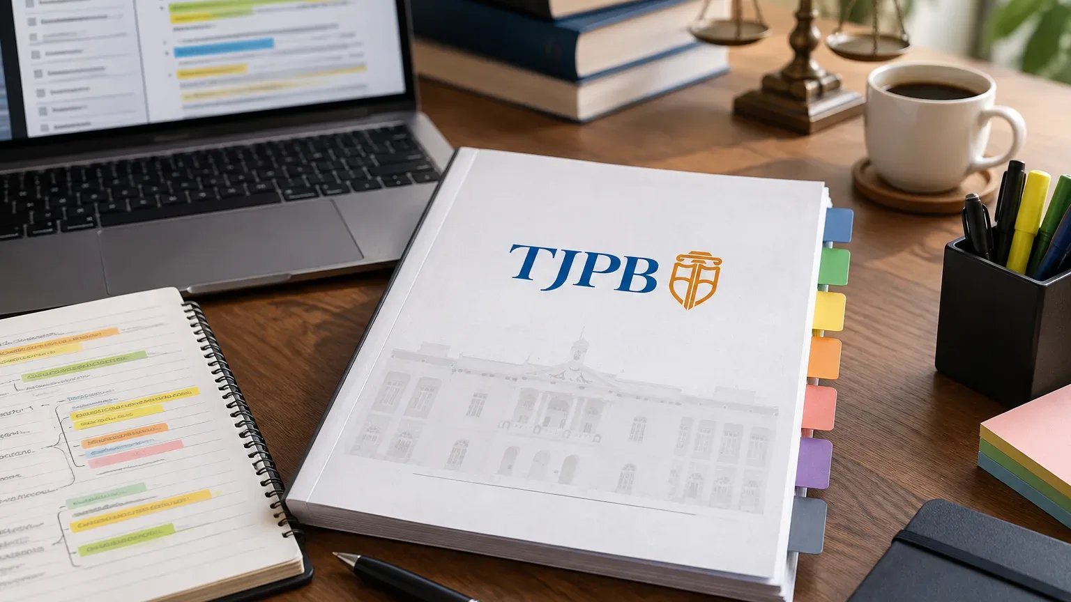 Imagem editorial para Edital verticalizado TJ PB 2026 – Baixe Grátis o Edital Verticalizado (FGV)